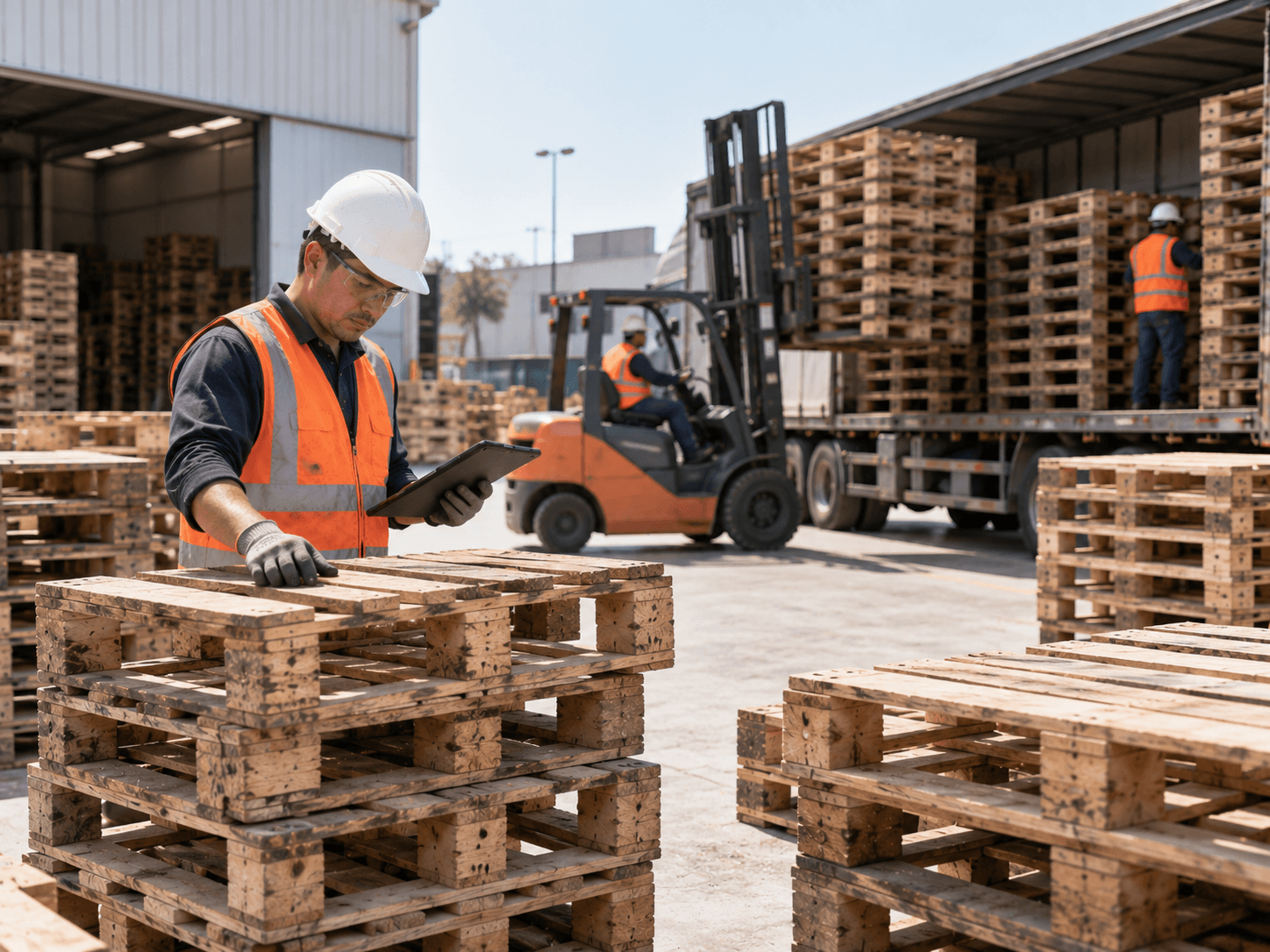 Compra de parihuelas de madera de segundo uso