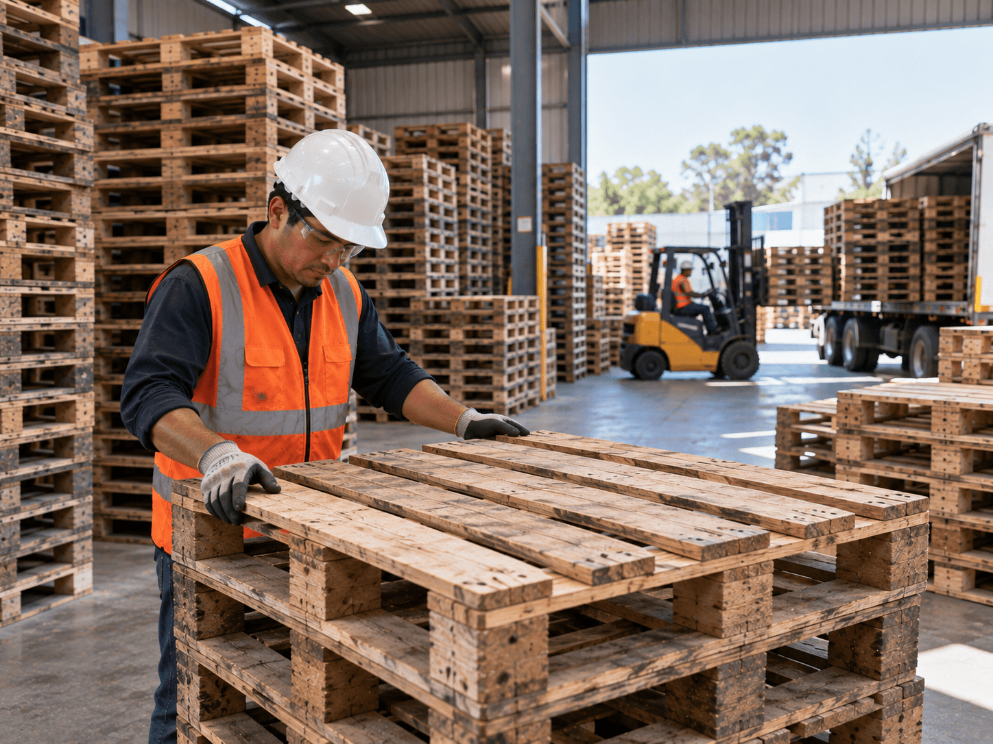 Venta de parihuelas de madera de segundo uso